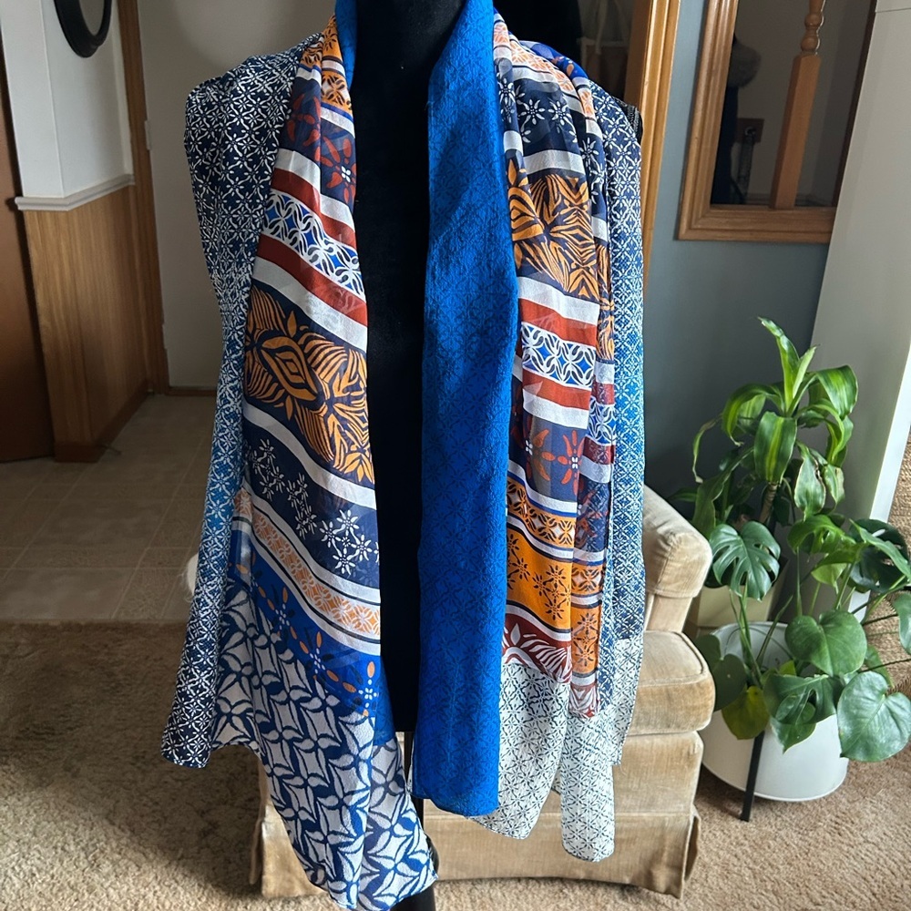DVF  Multi Colour Silk Scarf​